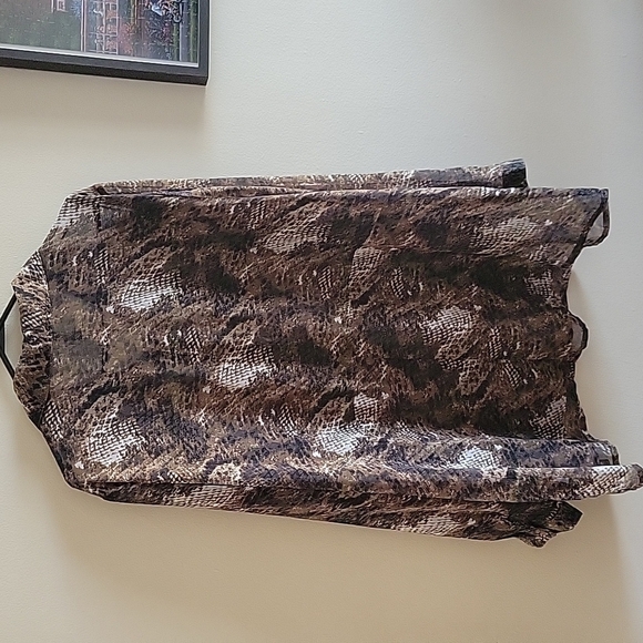 PENNINGTONS Sheer Button-down Shirt US 2XL - Picture 2 of 8